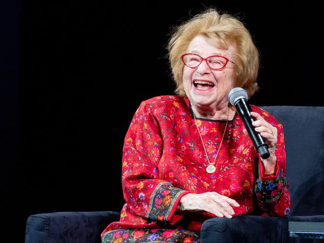 <p>Dr Ruth Westheimer at the Tribeca Film Festival in April 2019 at the premiere of a documentary about her extraordinary life</p>