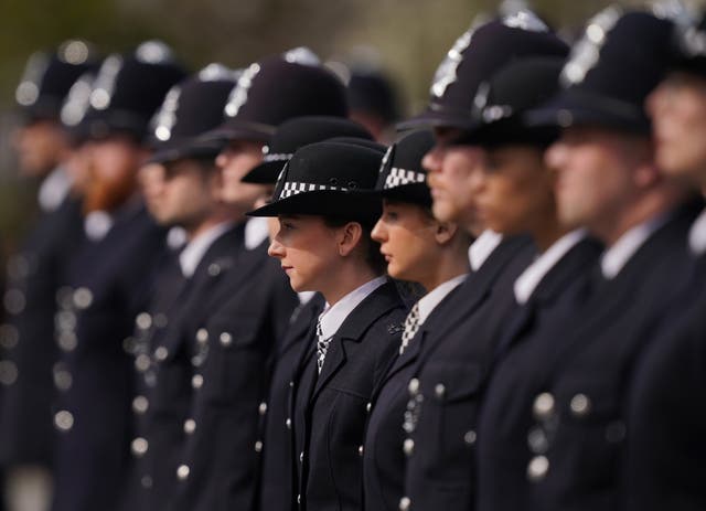 The next prime minister should replace the College of Policing and commission an independent review into initial police training amid falling public confidence, according to a new proposal (Yui Mok/PA)