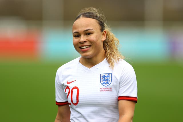 Ebony Salmon is back in the England squad for the first time since making her debut in February 2021 (FA handout)