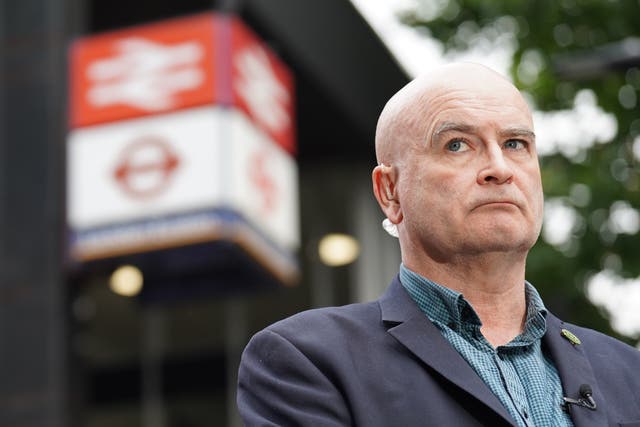 RMT union boss Mick Lynch has warned of further possible strikes over the funding deal for Transport for London (Stefan Rousseau/PA)