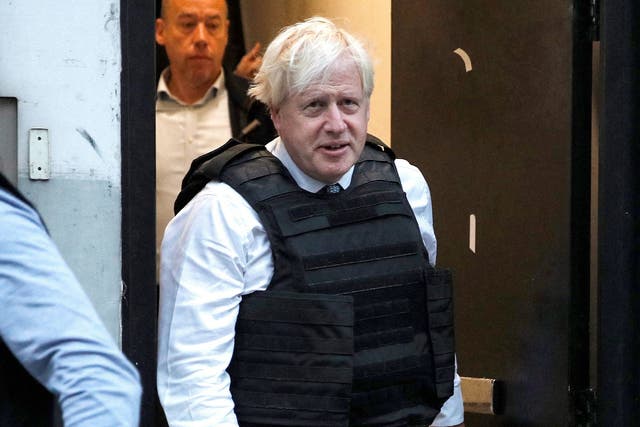 <p>Cop a load of that: Boris Johnson plays policeman  </p>