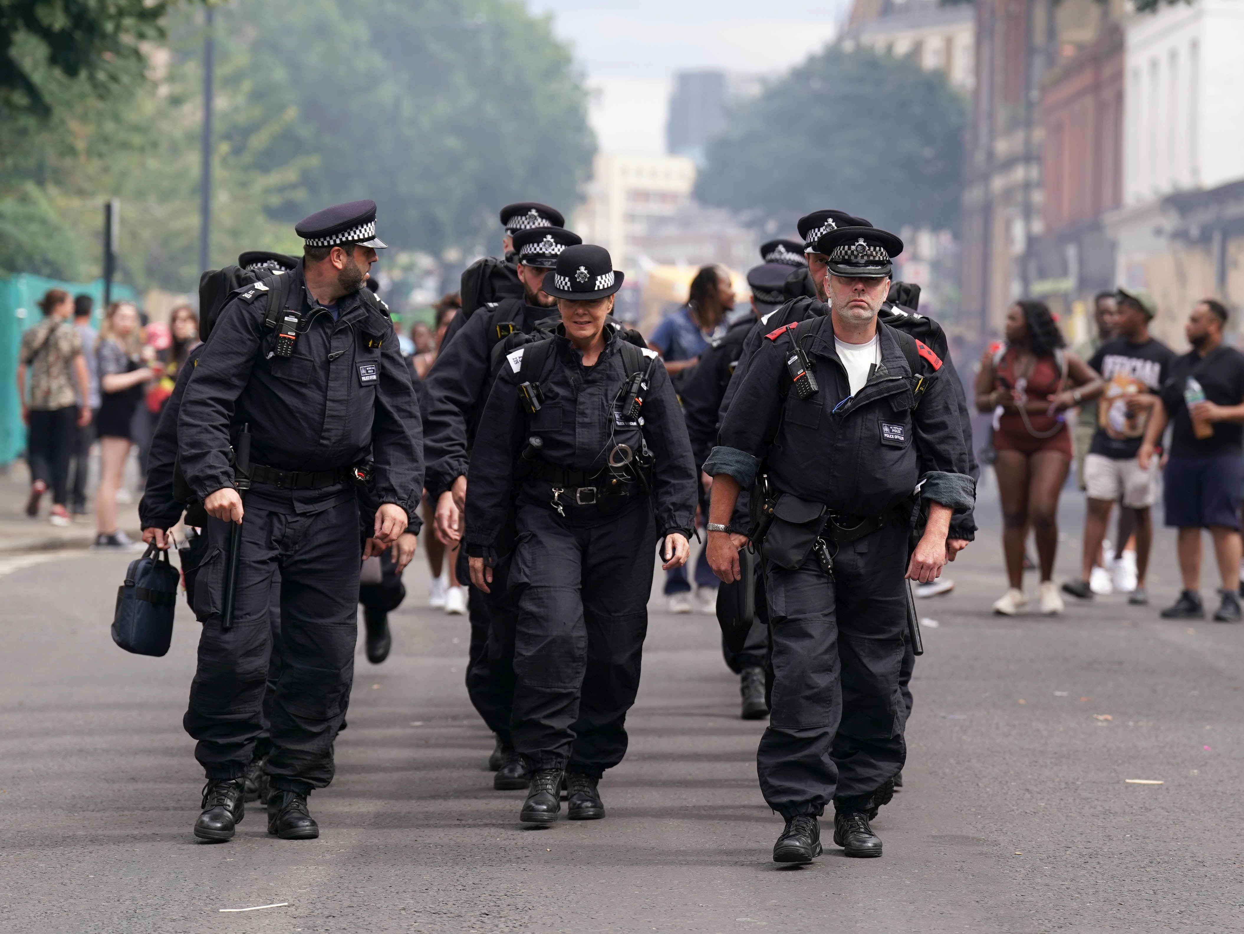 Police officers at Notting Hill carnival