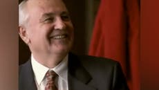 Former Soviet Union leader Mikhail Gorbachev stars in 1997 Pizza Hut advert