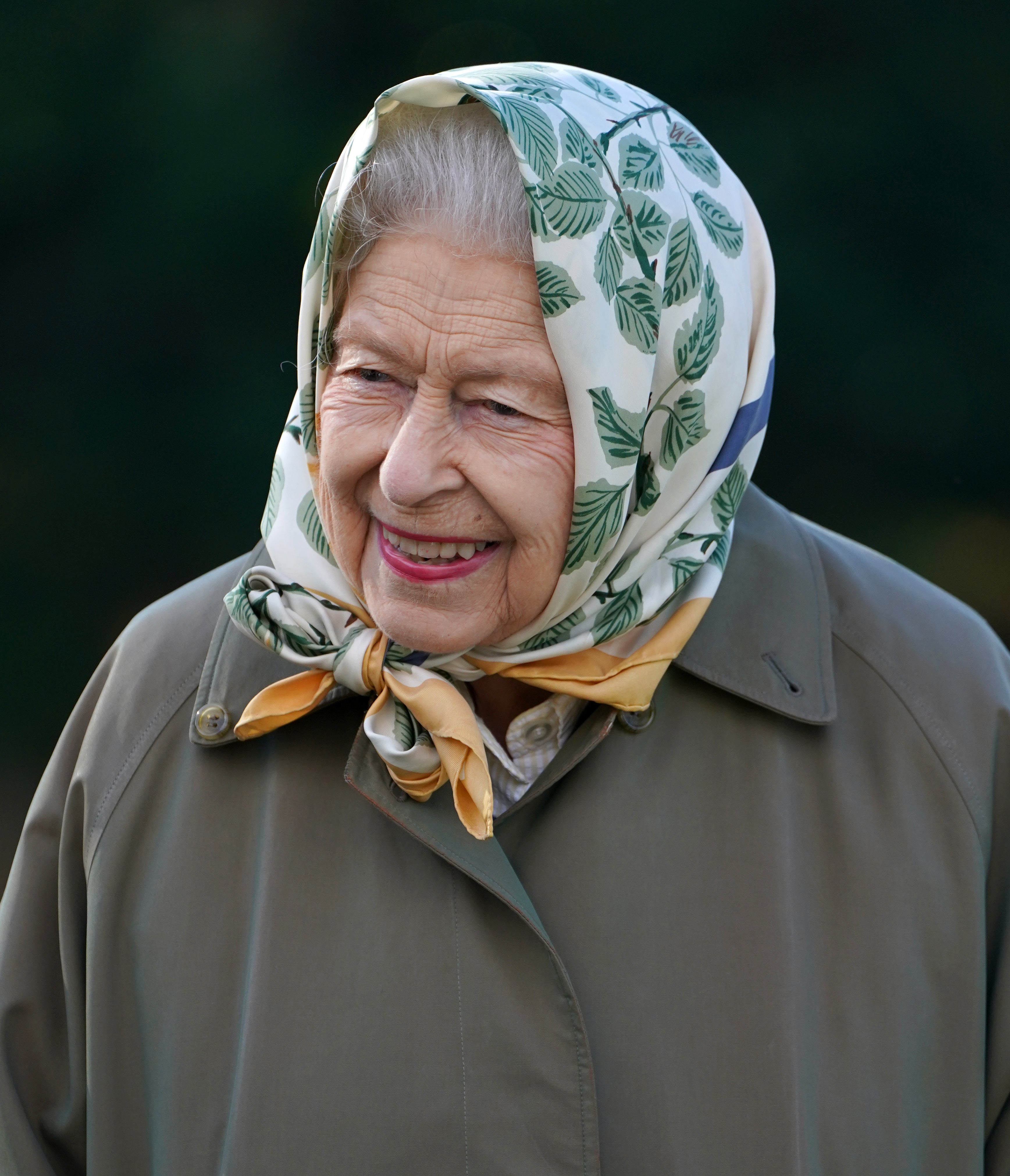 Queen Elizabeth II at Balmoral Cricket Pavilion to mark the start of the official planting season for the Queen’s Green Canopy (QGC) at the Balmoral Estate. Picture date: Friday October 1, 2021.