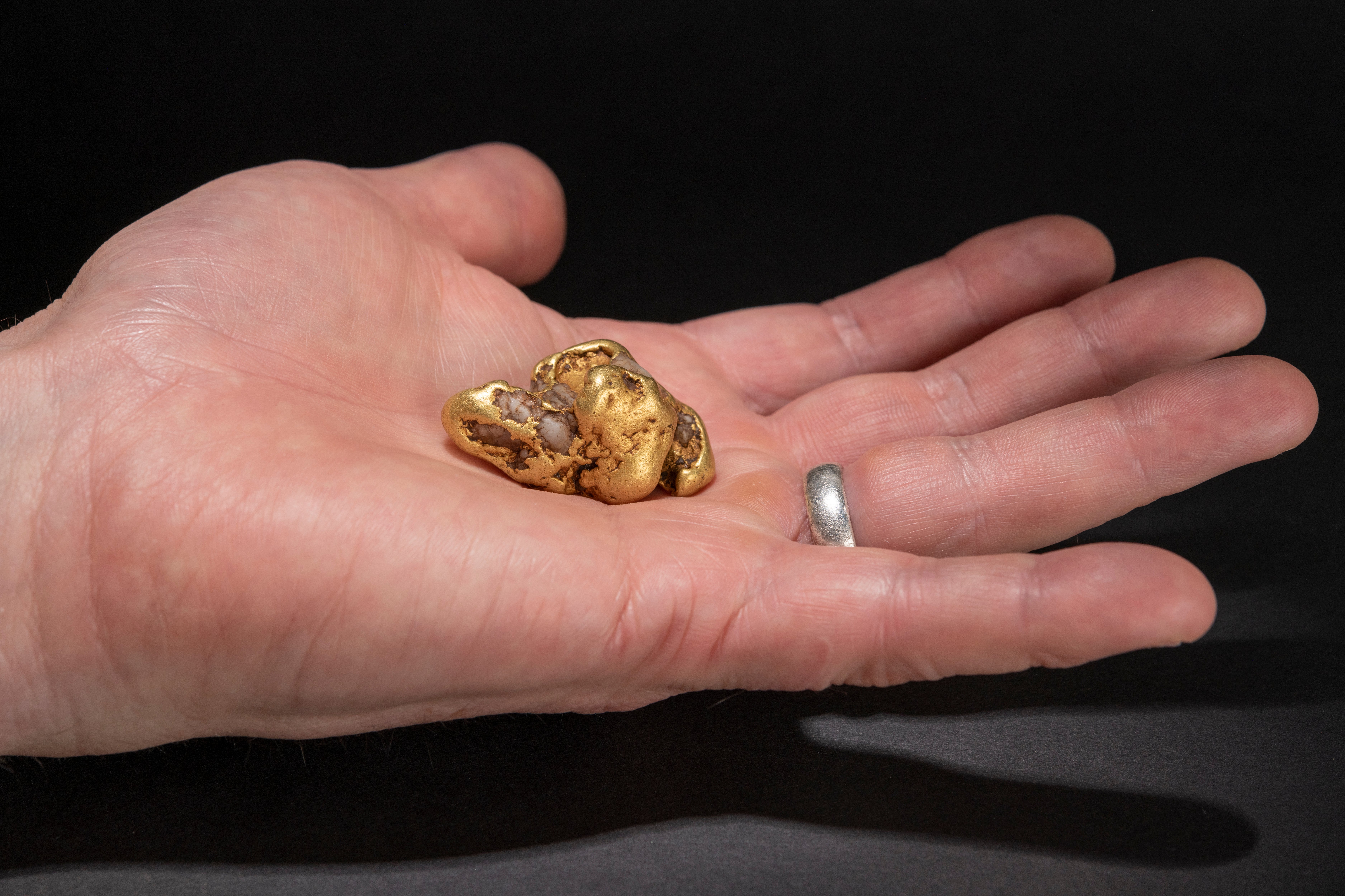 The gold nugget was found in a Scottish river