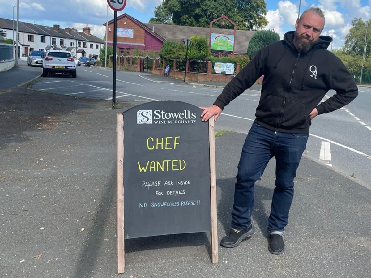 Pub advertising for new chef bans ‘snowflakes’ from applying