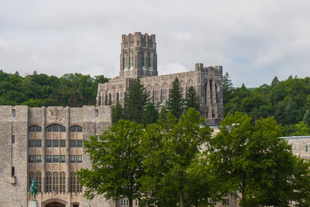 <p>The campus at West Point, NY, is home to buildings and other facilities named after the Confederacy and Ku Klux Klan</p>