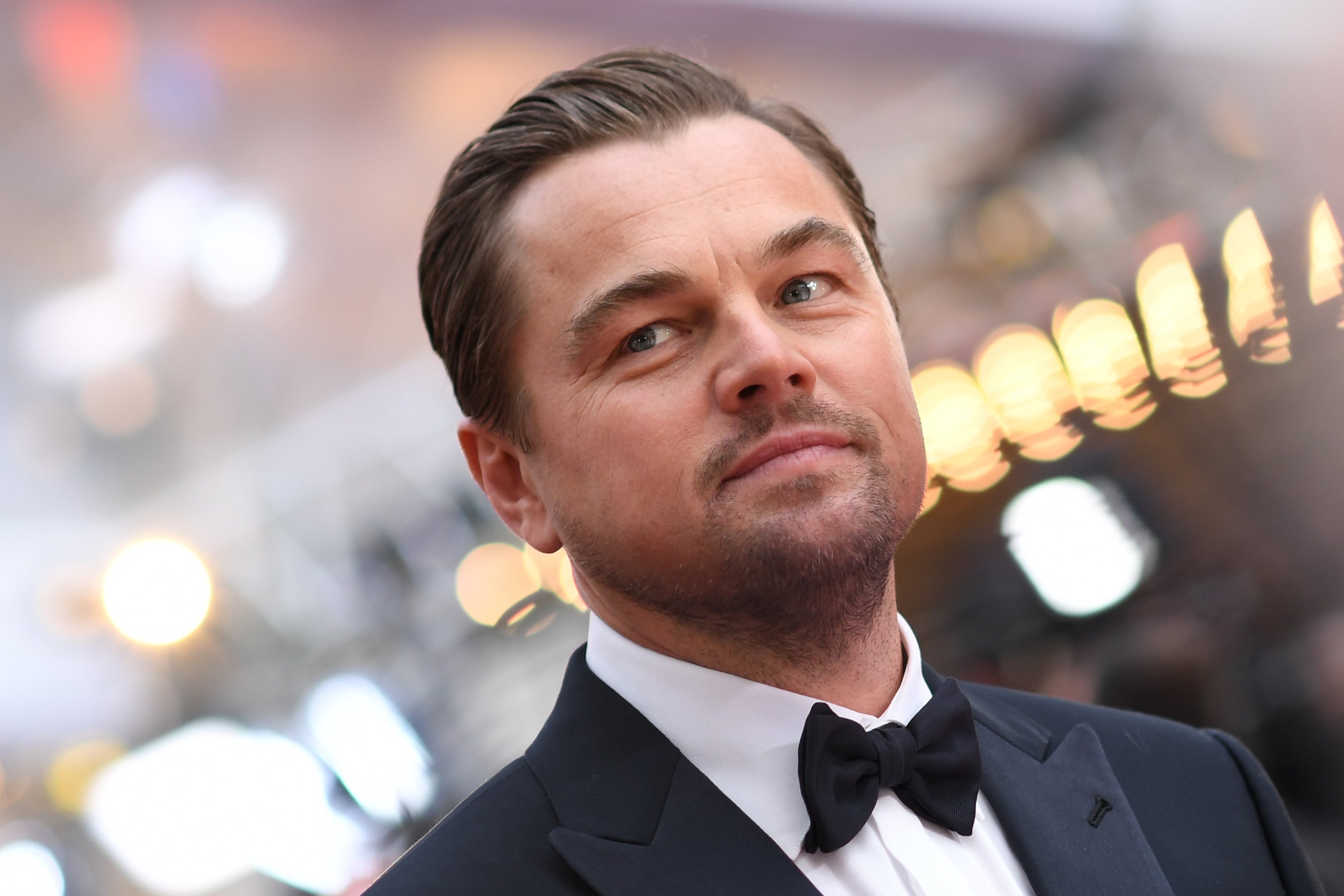Leonardo DiCaprio attends the Oscars in 2020