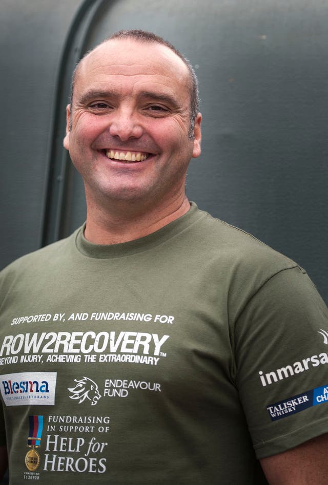 Lee Spencer has already raised more than £26,000 for The Royal Marines Charity via his fundraising page for his latest expedition (Lauren Hurley/PA)