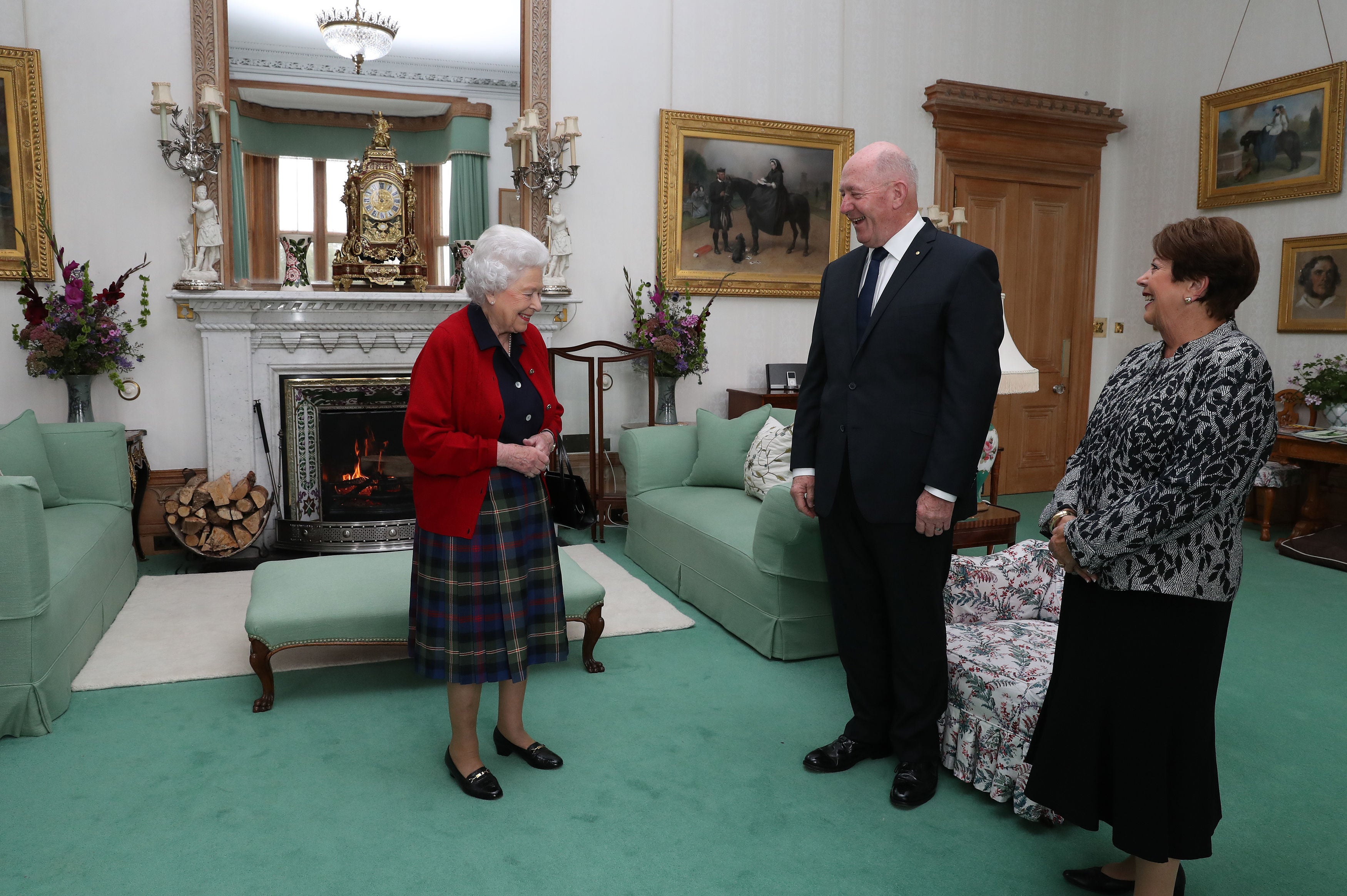The Queen in the Drawing Room at Balmoral Castle where the audiences will take place (Andrew Milligan/PA)