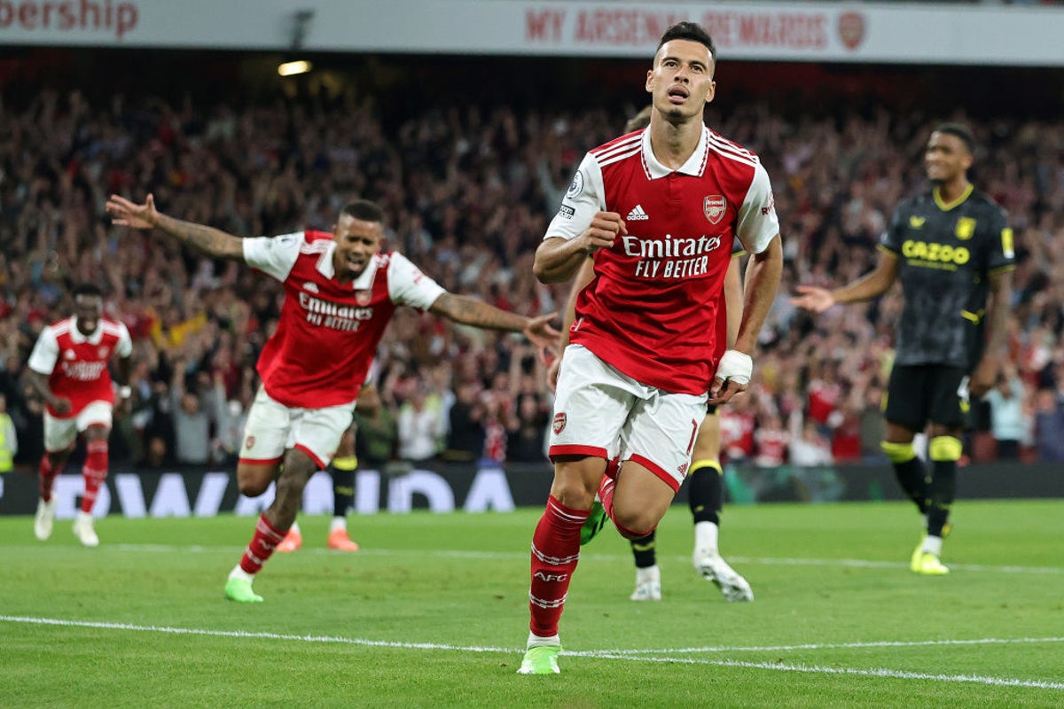 Arsenal maintain perfect start after beating Aston Villa in fiery clash
