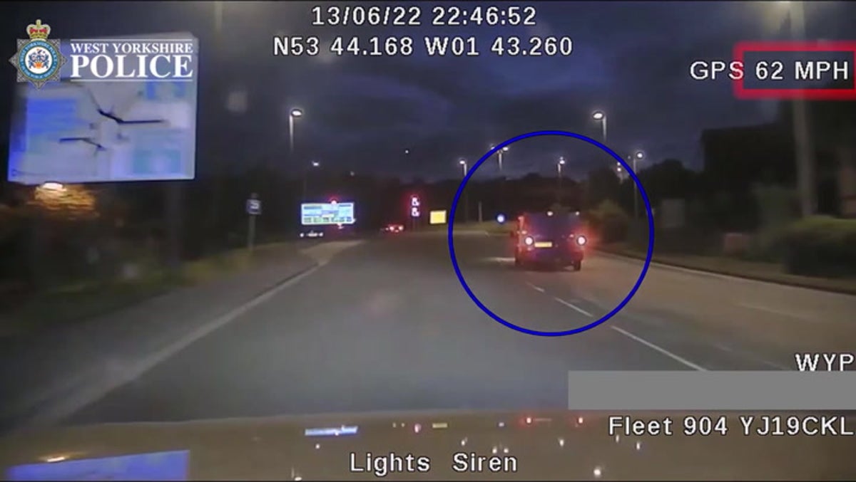 Police footage captures high-speed chase with van before deadly Bradford crash