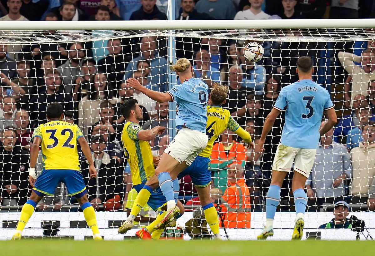 Another hat-trick for Erling Haaland as Man City put six past Nottingham Forest