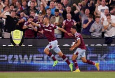 Tomas Soucek earns West Ham a point in derby draw against Tottenham