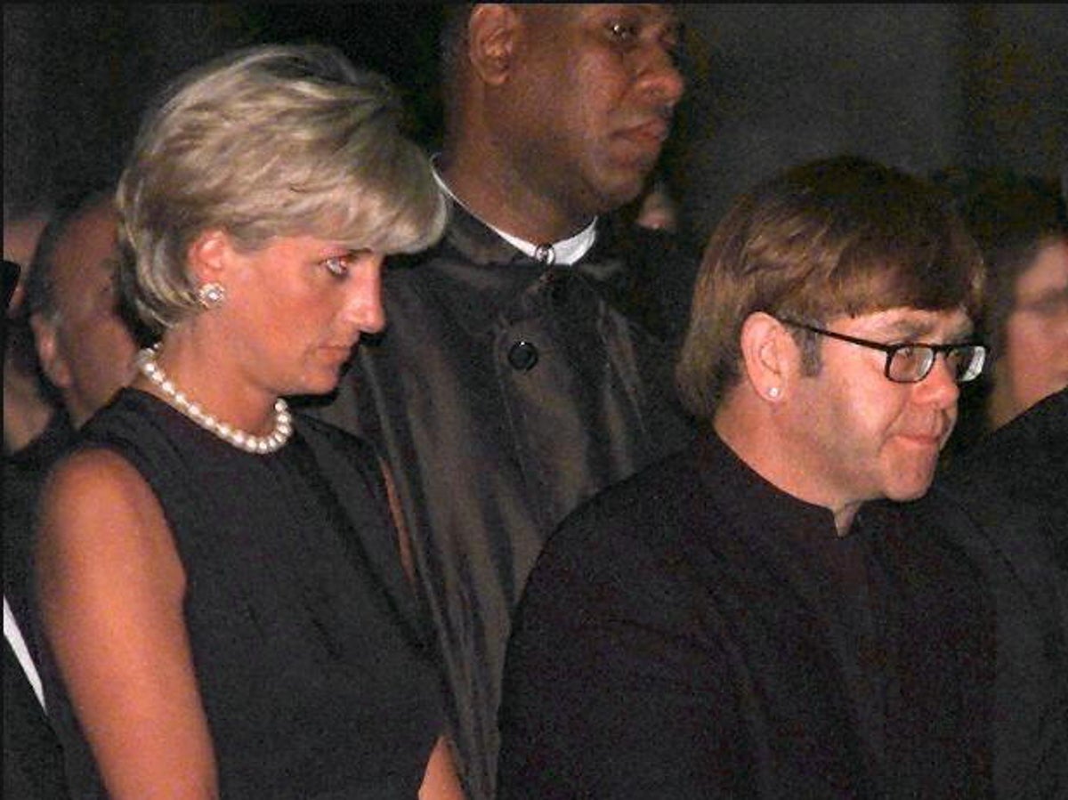 Elton John pays tribute to Princess Diana with throwback photo on 25th anniversary of her death