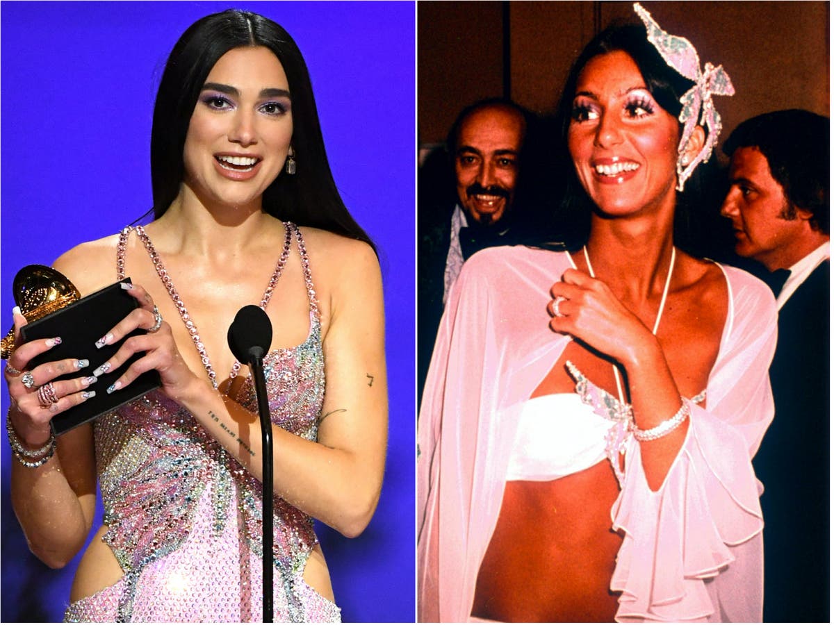 Cher posts unconvinced reaction to Dua Lipa being called 'the Cher of ...
