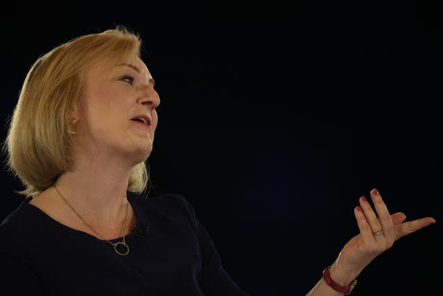 <p>Truss was put through her paces at the final hustings of the Conservative leadership contest at Wembley Arena </p>