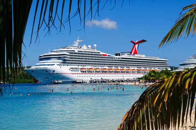 <p>The M.S. Carnival Valor, owned by Carnival Cruise Lines</p>