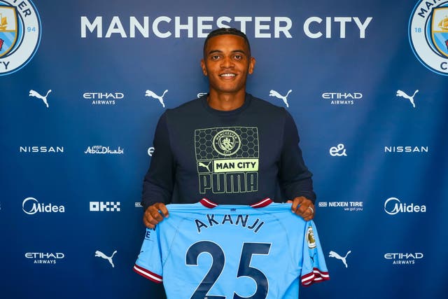 <p>Manchester City defender Manuel Akanji</p>