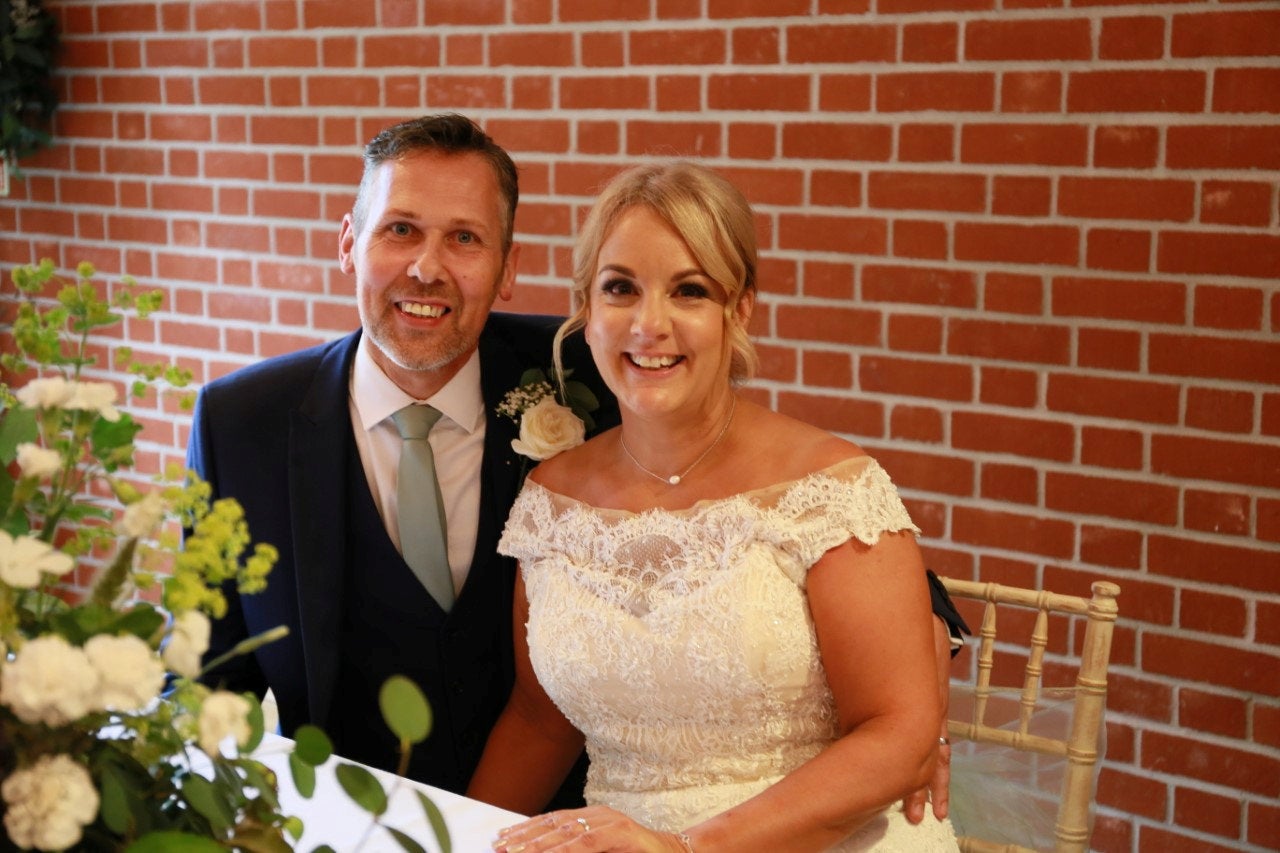 Unaware of the risks, David and his partner Sarah got married whilst awaiting the MRI results