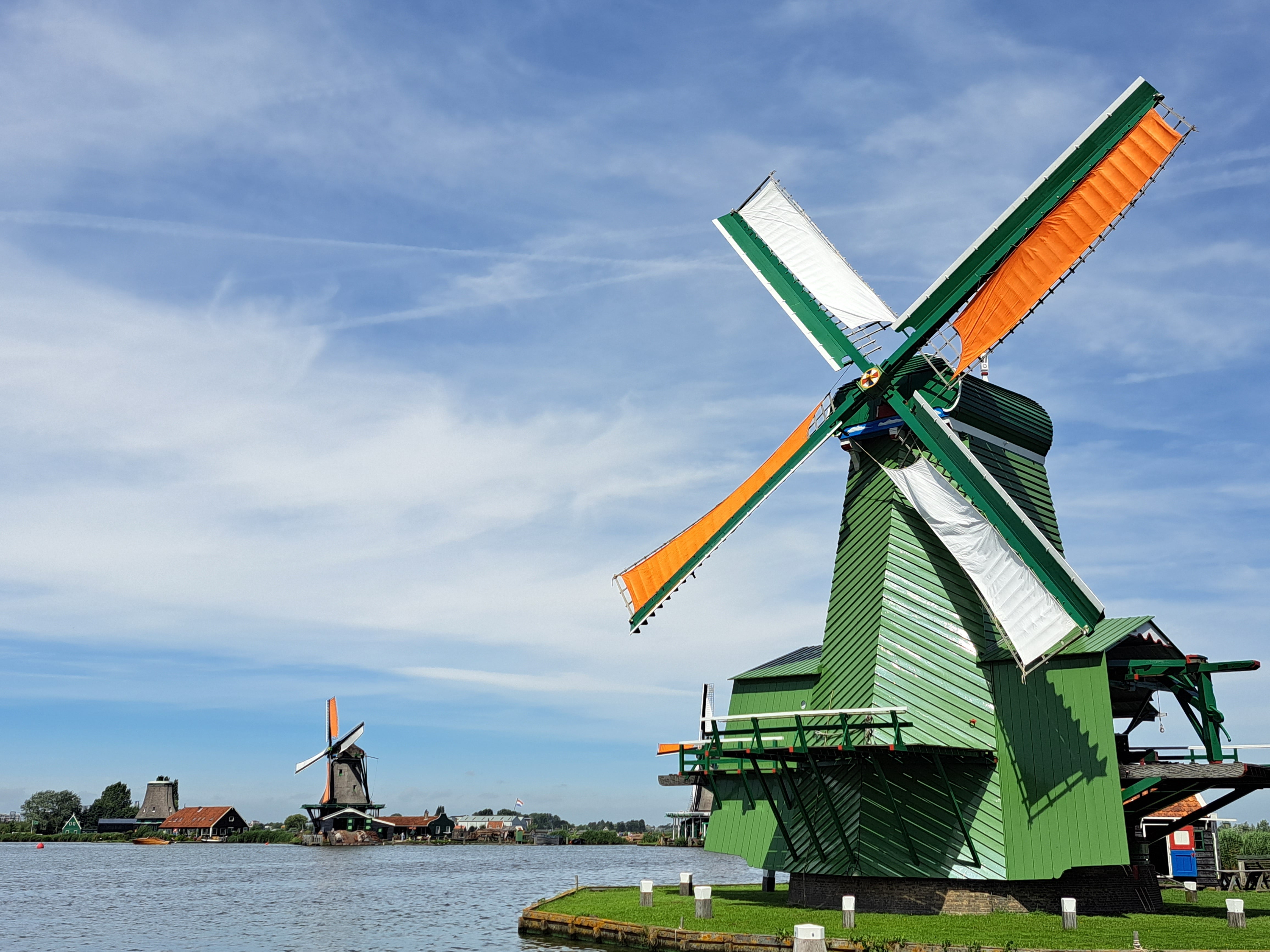 Check out the windmills at Zaanse Schans