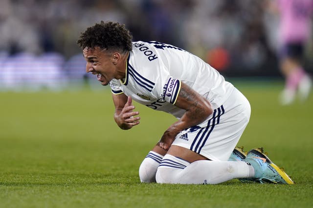 <p>Leeds forward Rodrigo dislocated his shoulder in the draw with Everton (Danny Lawson/PA)</p>