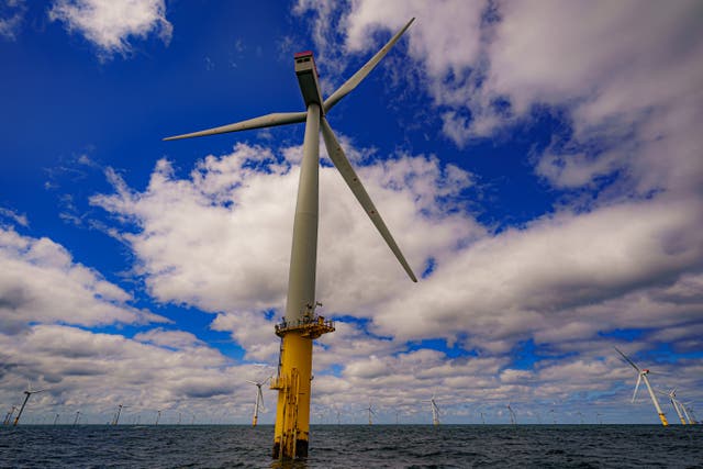 Some wind farm are making massive windfalls from the high price of gas (Ben Birchall/PA)