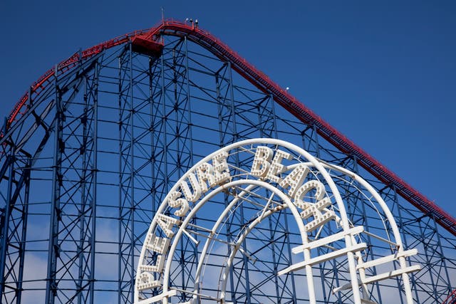 <p>Big One at the Pleasure Beach towers over Blackpool - file photo </p>