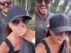 David Beckham laughs as wife Victoria Beckham overcomes ‘greatest fear’ of riding a roller coaster