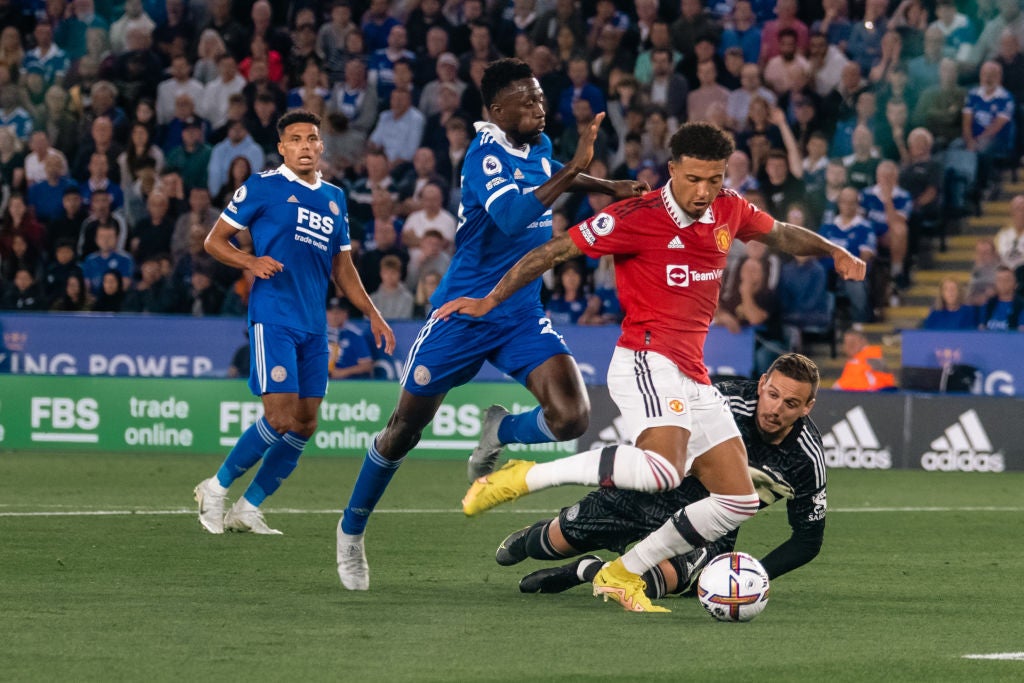 Sancho finished a fine United move in the first half