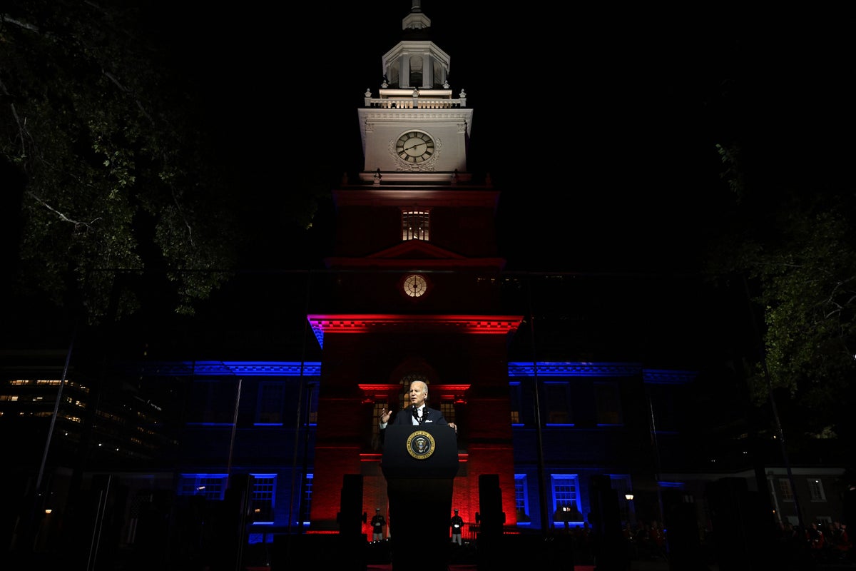 Heckler repeatedly yells ‘Let’s go Brandon’ as Biden denounces political violence in primetime address