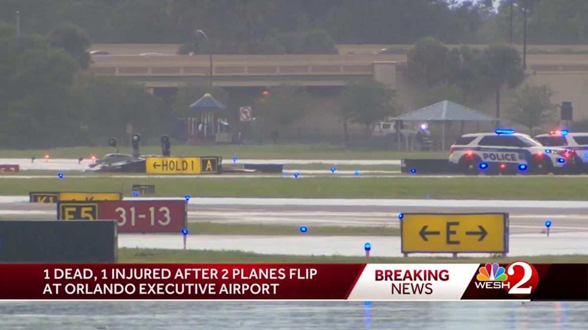 At least one dead as storm flips private jets at exclusive Florida airport