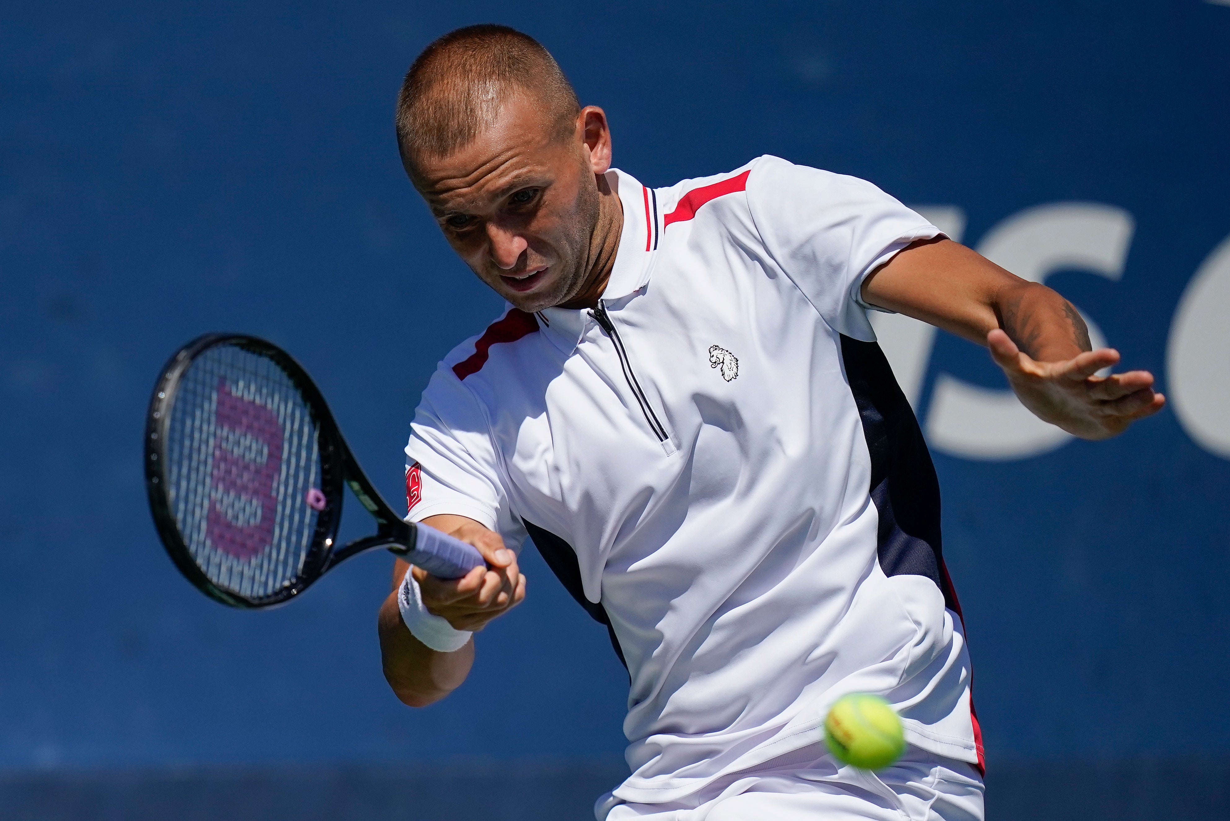 Dan Evans moves into the third round (Julia Nikhinson/AP)