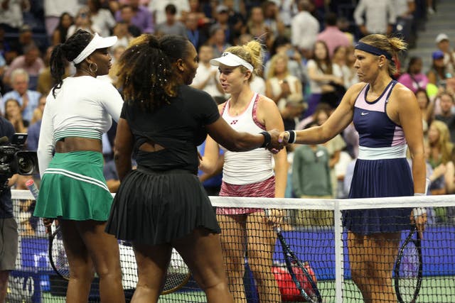 <p>The Williams sisters lost their first round match in straight sets</p>