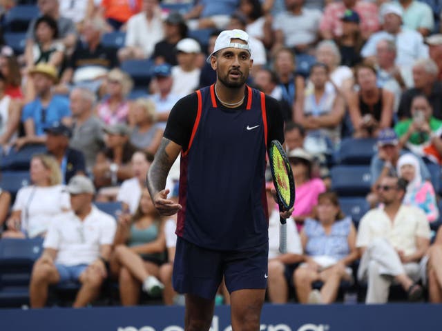 <p>Kyrgios has been fined for his on-court behaviour</p>