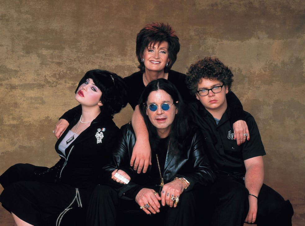 <p>The Osbournes in a promo shot for their MTV series in 2002</p>