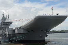 Narendra Modi commissions India’s first domestically produced aircraft carrier in major advance for military