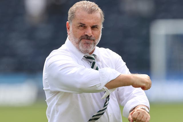 Ange Postecoglou has challenged Celtic to keep improving ahead of the derby against Rangers (Steve Welsh)