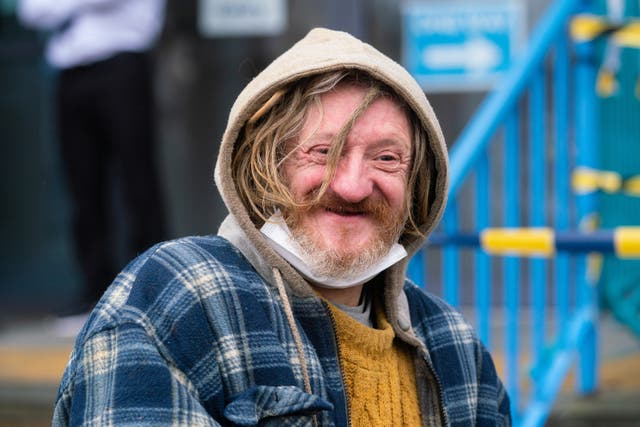 Protester Scott Breen pictured in February 2021 (Dominic Lipinski/PA)