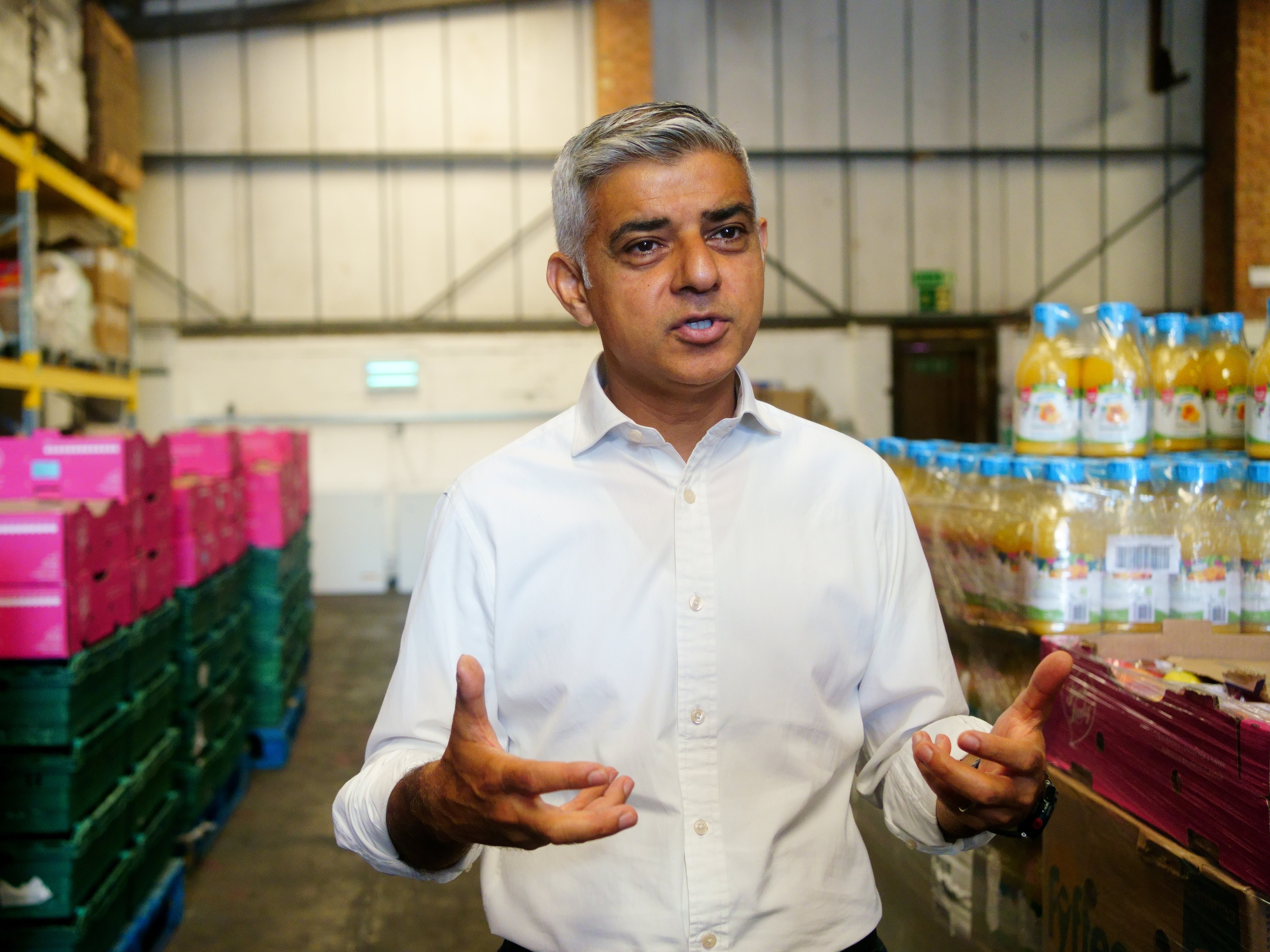 London mayor Sadiq Khan said cost-of-living crisis was already hitting those on lower incomes the hardest