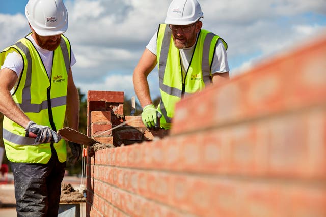 Builders were hit after HSBC warned of a downturn in the housing market (Taylor Wimpey/PA)