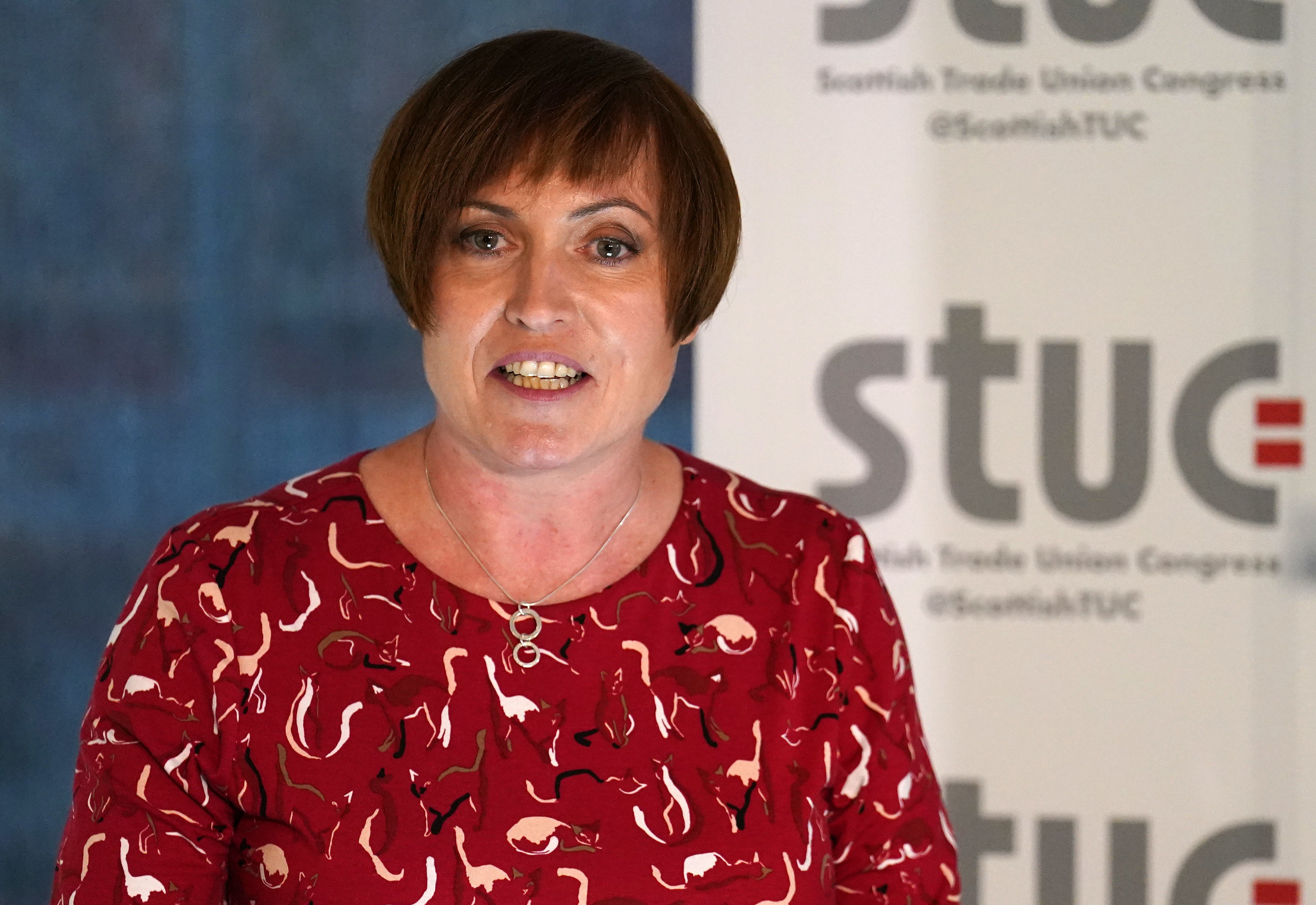 STUC general secretary Roz Foyer praised the actions of unions (Andrew Milligan/PA)