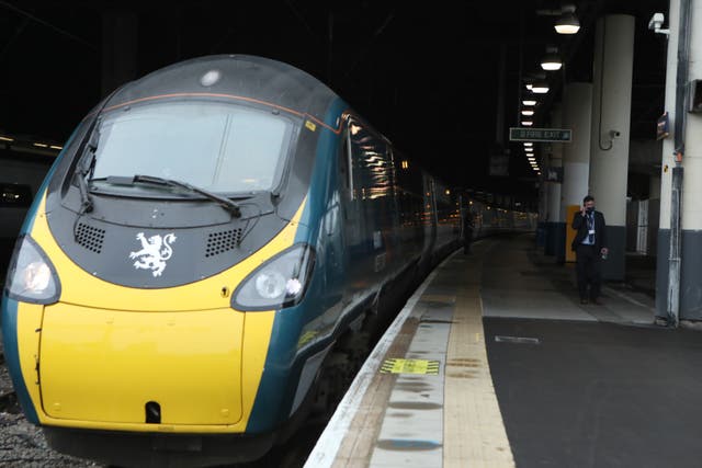 Andy Burnham said rail operator Avanti West Coast is in ‘last chance saloon’ (Luciana Guerra/PA)