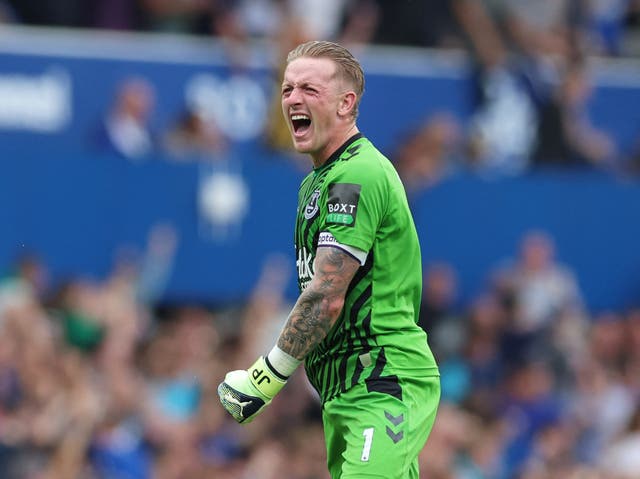 <p>Jordan Pickford was sensational against Liverpool</p>