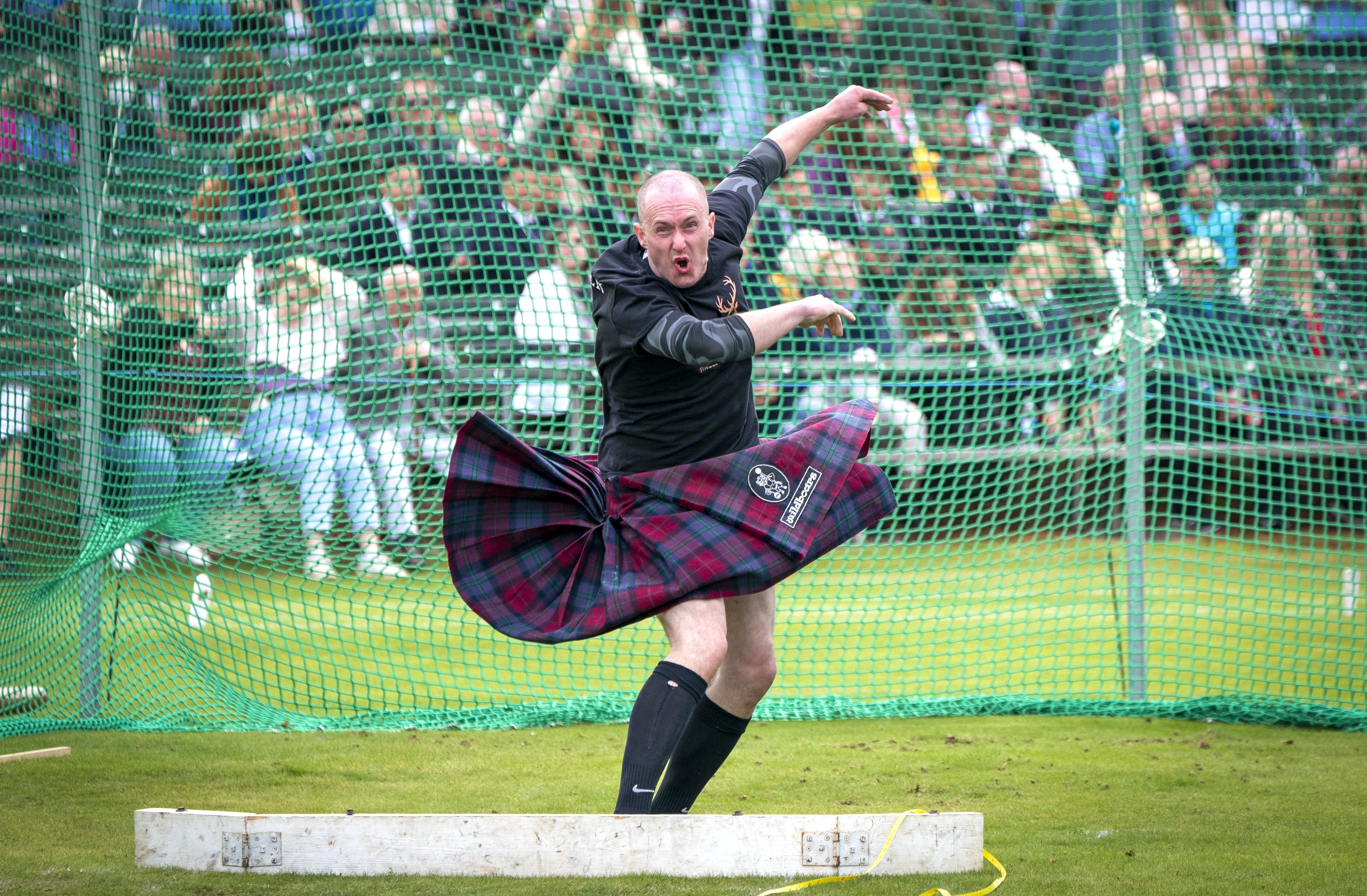 Competitors were dressed in traditional kilts (Jane Barlow/PA)