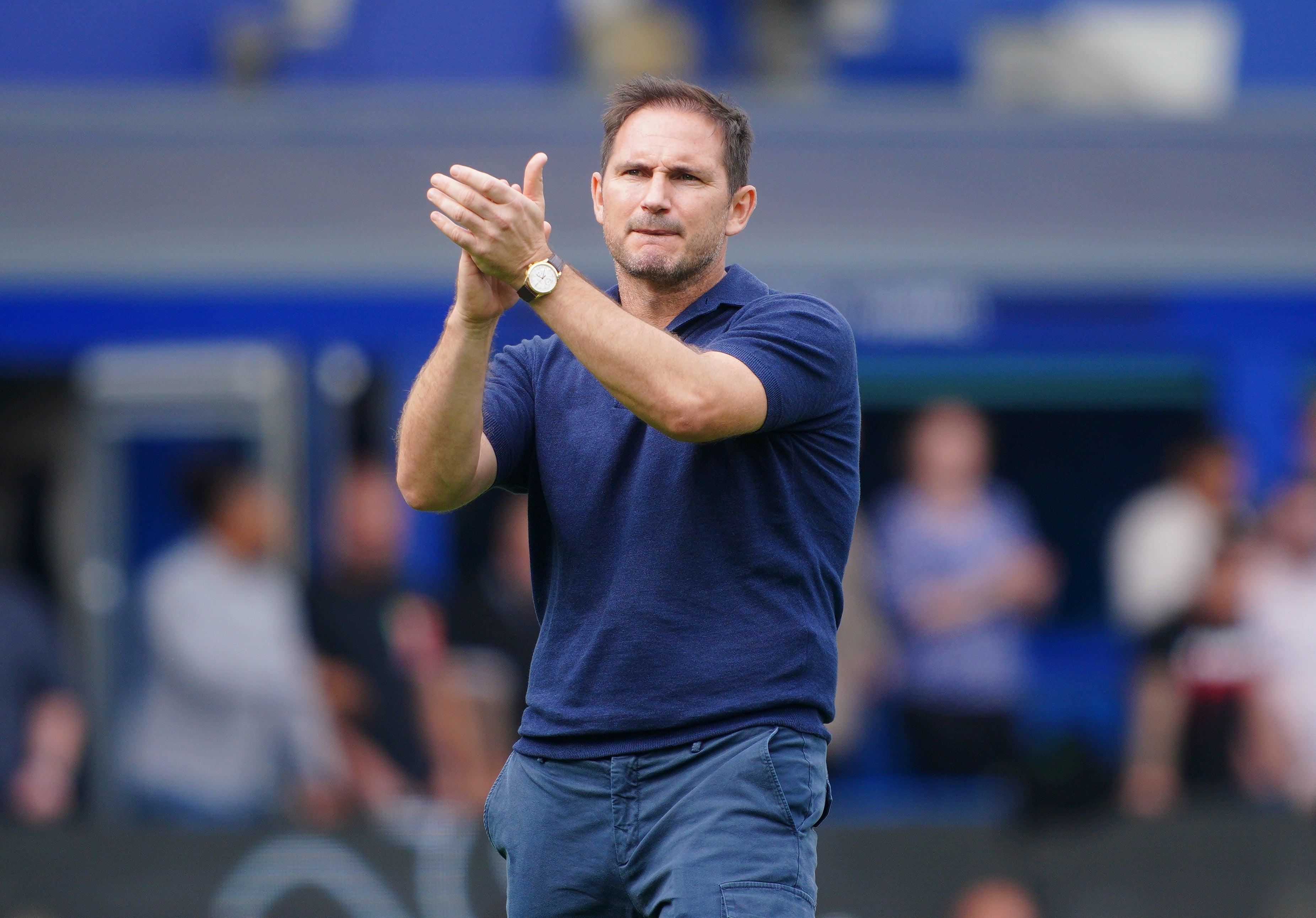 Everton manager Frank Lampard (Peter Byrne/PA)