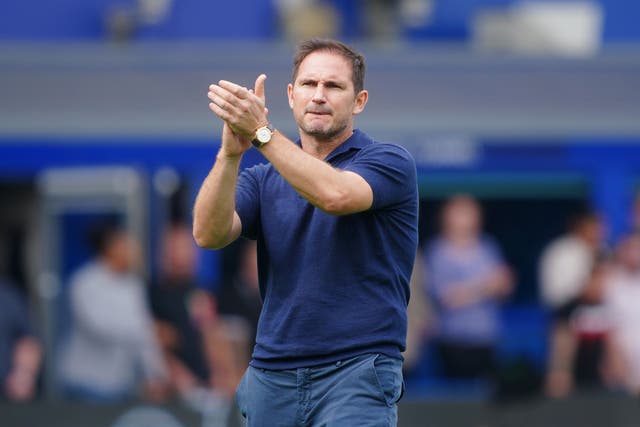 Everton manager Frank Lampard (Peter Byrne/PA)