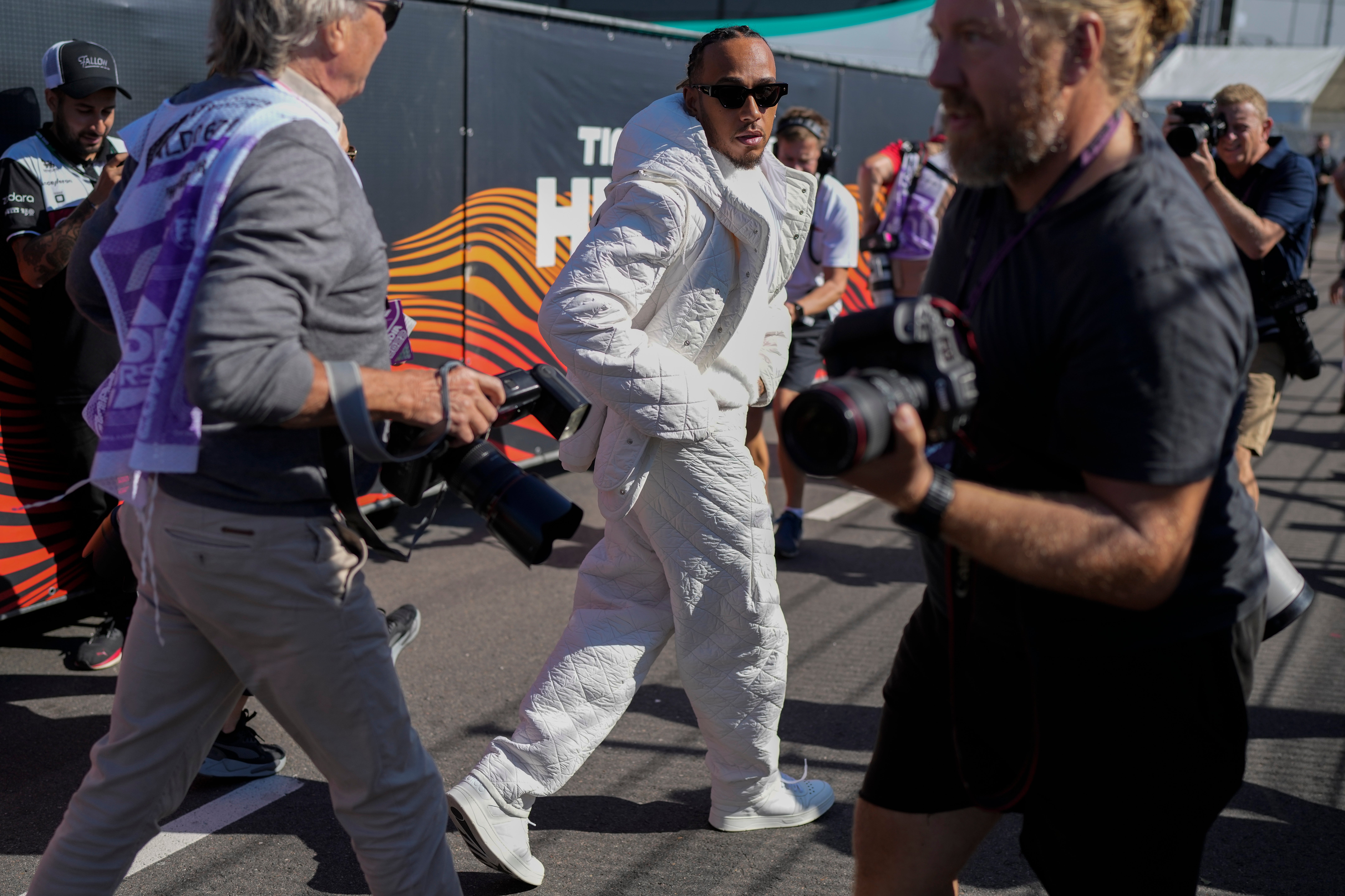 Lewis Hamilton will be fourth on the grid for Sunday’s Dutch Grand Prix (Peter Dejong/AP)