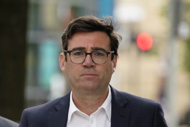 <p>Greater Manchester mayor Andy Burnham (Peter Byrne/PA)</p>