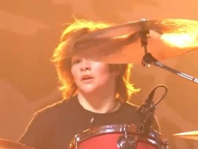 <p>Taylor Hawkins’ son Oliver, 16, performs at late father’s tribute concert</p>